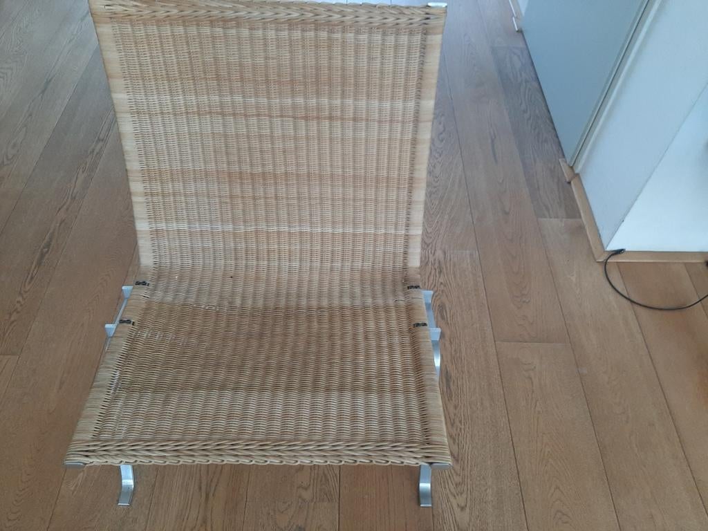 Fritz Hansen PK22 in wicker, Ophalen, Zo goed als nieuw, 75 tot 100 cm, Minder dan 50 cm