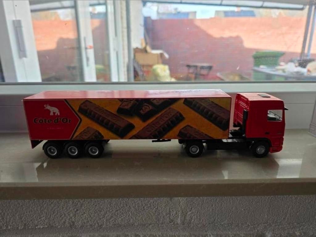 Lion toys  schaal 1.50  vrachtwagen cote dor, Ophalen of Verzenden, Bus of Vrachtwagen, Lion Toys