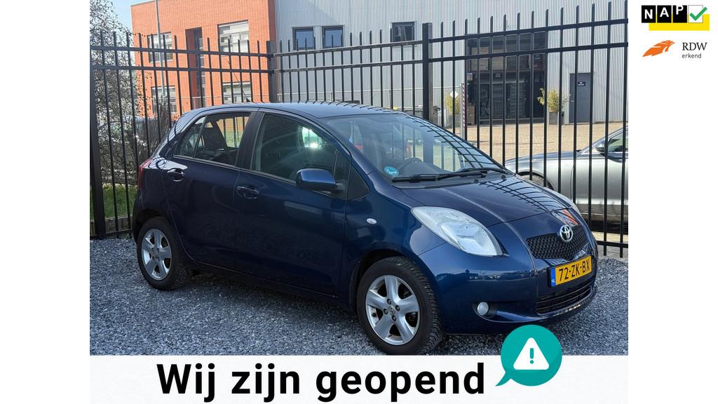 Toyota Yaris 1.3 VVTi Luna MMT CLIMA!AUTOMAAT!5DEURS!KOOPJE!, Stof, 4 cilinders, Blauw, Origineel Nederlands