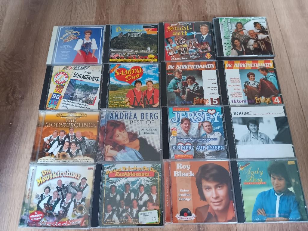 17 prachtige originele Duitse schlager cd's, Ophalen, Gebruikt