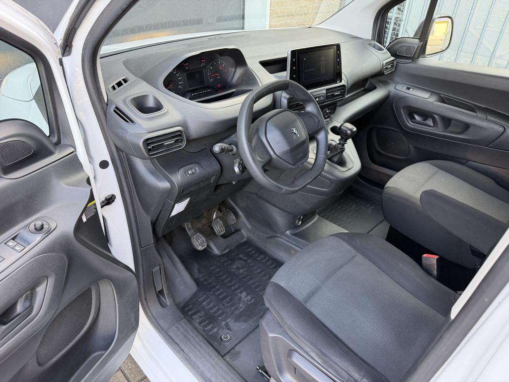 Peugeot Partner 1.2 PureTech Premium CarPlay/cruise control/, Stof, Gebruikt, 1199 cc, Wit