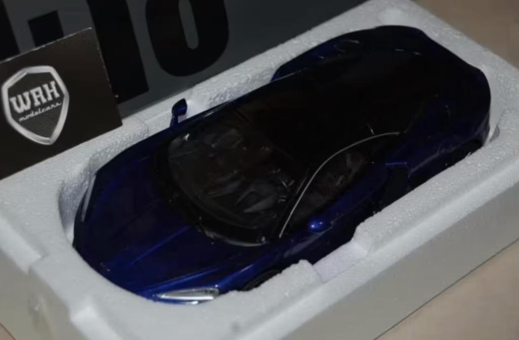 1:18 MCLAREN GT metallic blue GT spirit GT818 in doos WRH, Hobby en Vrije tijd, Modelauto's | 1:18, Verzenden, Zo goed als nieuw