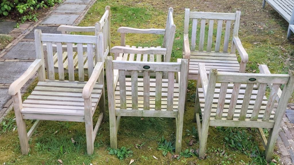 Mooie tuinstoelen, merk Bois le Duc, Ophalen, Gebruikt, Hout, Stapelbaar