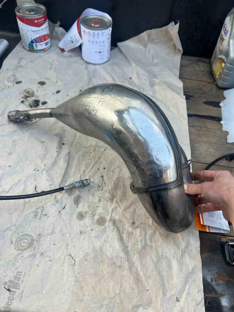 DEP Sport uitlaat Honda CR125 HPP uitlaatbocht, Motoren, Ophalen of Verzenden