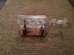 Scheepje  met 3 masten. In een fles. L 19 cm Van glas, Ophalen, Gebruikt