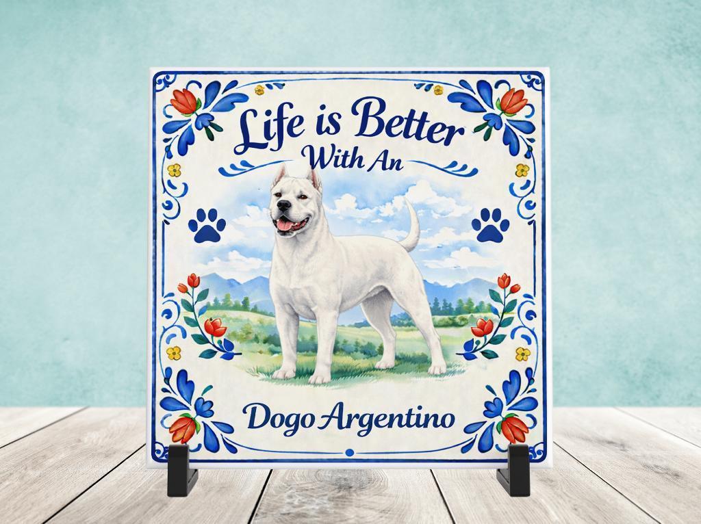 Life is Better With a Dogo Argentino - Tegel, Verzenden, Nieuw