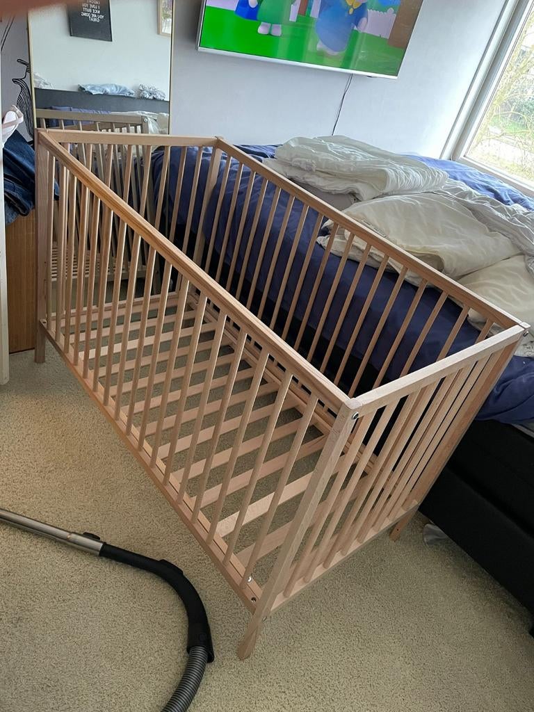 Ledikant Puck 60x120 cm inclusief matras, Ophalen, Zo goed als nieuw, Ledikant