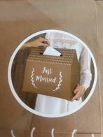 Enveloppendoos Bruiloft - Just Married Kaartendoos, Ophalen of Verzenden, Nieuw, Versiering, Geboorte of Huwelijk