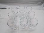 9 Wijnglazen met Dikke glas, Ophalen of Verzenden, Gebruikt