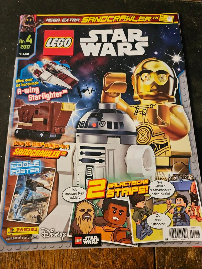 LEGO Star Wars Magazine Nr. 4 2017 met Sandcrawler, Eén stripboek, Ophalen of Verzenden, Zo goed als nieuw, Panini