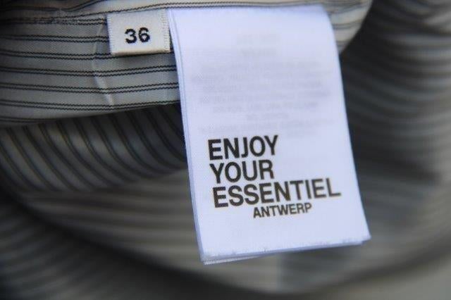 Rok blauw/ bruin Essentiel Antwerp mt 36 Winter Vaste pr OPR, Kleding | Dames, Zo goed als nieuw, Maat 36 (S), Verzenden, Blauw