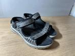 Ecco Sandalen Grijs/Bruin Maat 39, Ecco, Bruin, Zo goed als nieuw, Sandalen of Muiltjes