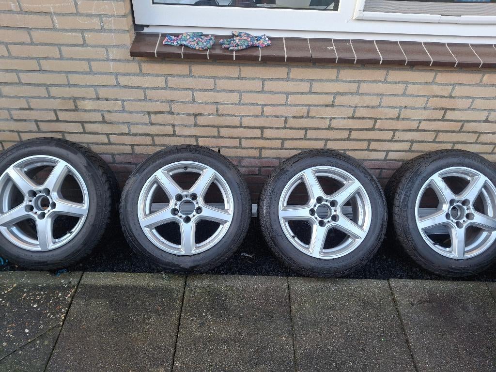 Velgen met winterbanden, Auto-onderdelen, Banden en Velgen, Gebruikt, Velg(en), 16 inch, Ophalen