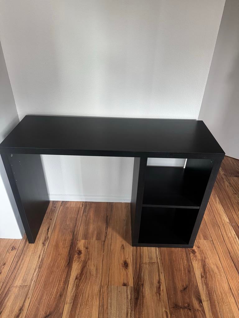 IKEA Kallax bureau zwart, Ophalen, Spaanplaat of MDF, Zo goed als nieuw, IKEA