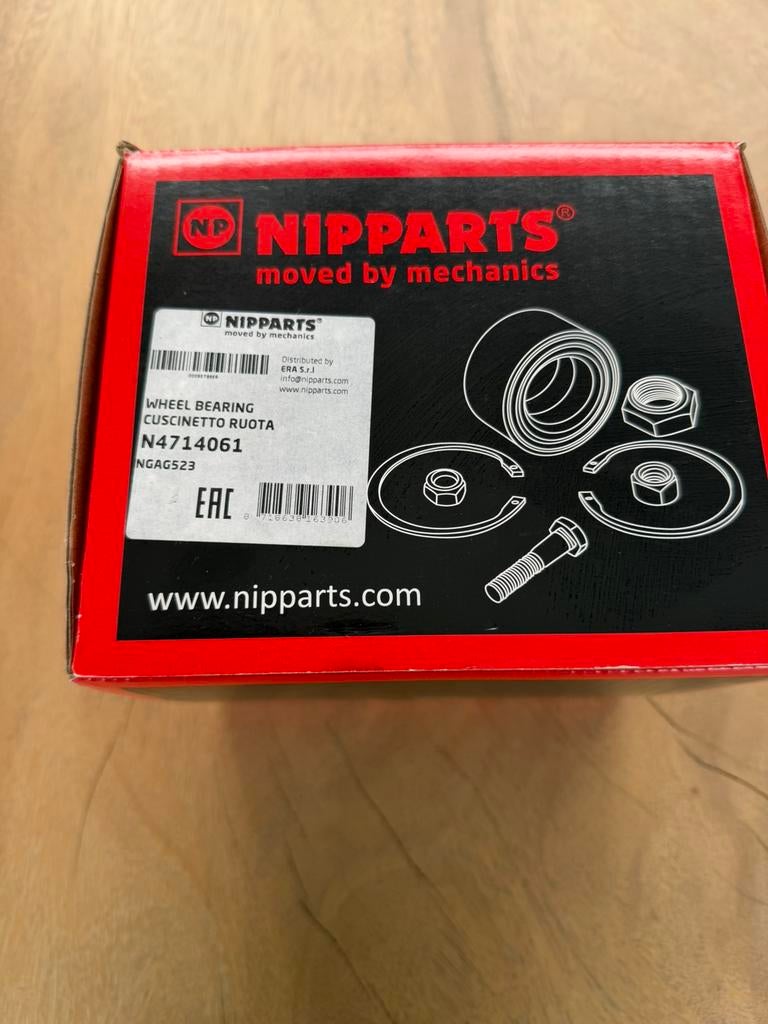 N4714061 nipparts voorwiellager honda jazz  nieuw, Auto-onderdelen, Ophalen of Verzenden, Nieuw, Overige automerken