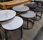 Moderne salontafel set - Wit, Grijs of Zwart, Huis en Inrichting, Ophalen, 50 tot 100 cm, Overige materialen, Rond