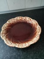 prachtige antieke schaal bruin beige (fruit) schaal, Ophalen of Verzenden