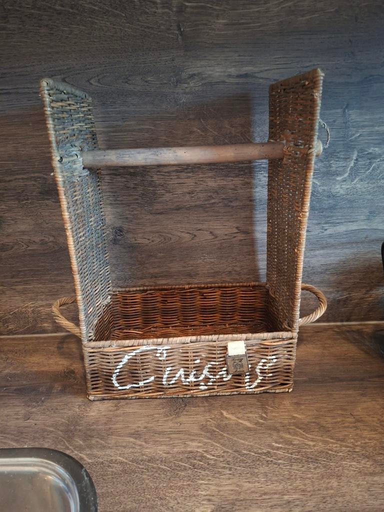 Riviera maison rattan keukenrolhouder keukenrol, Ophalen of Verzenden, Gebruikt