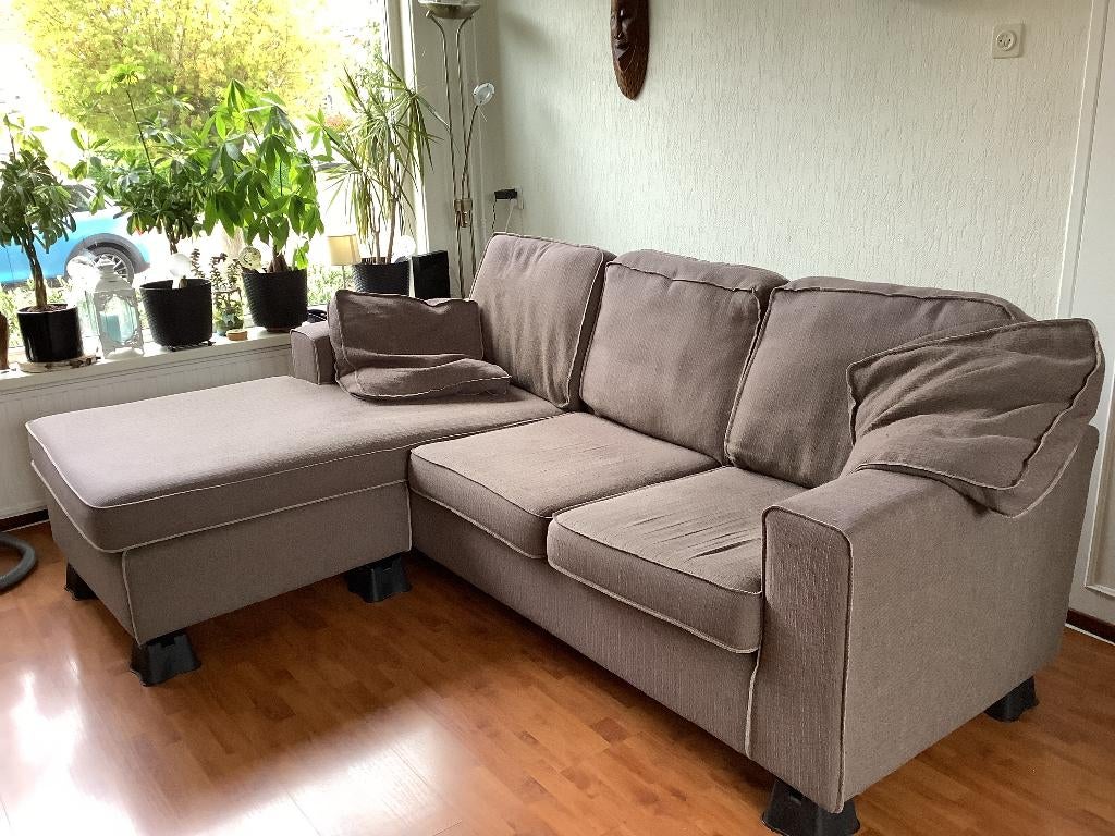 gebruikt comfortabel bank hoekbank  GRATIS, Huis en Inrichting, Ophalen, Gebruikt, Hoekbank, 75 tot 100 cm