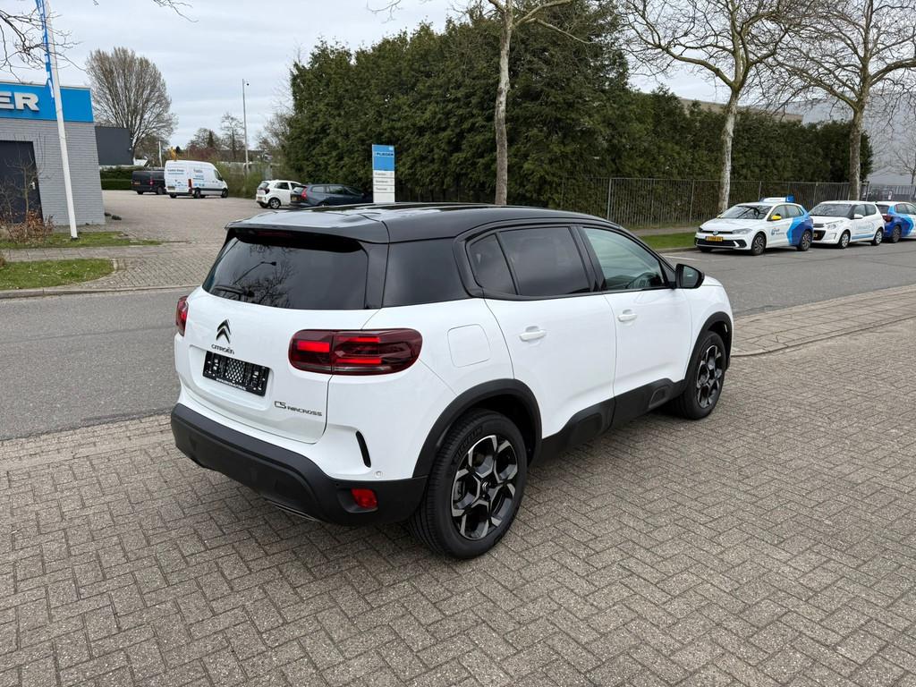Citroen C5 Aircross 1.2 PureTech Shine Automaat, Navi, Leder, Auto's, Citroën, Gebruikt, 1199 cc, C5 Aircross, Wit