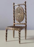 Uit inboedel: Zilveren miniatuur hollandse stoel , incl verz, Verzenden, Zilver