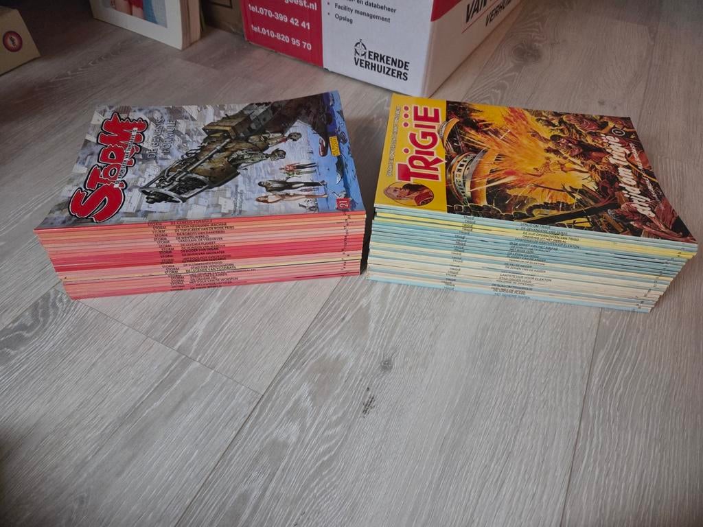 Storm deel 1 tm 21 + Trigie deel 1 tm 21 - Don Lawrence, Meerdere stripboeken, Ophalen of Verzenden, Gelezen