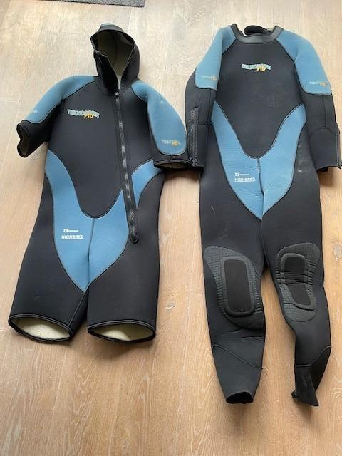 Te koop aangeboden Techno diver duikpak maat 50-52., Watersport en Boten, Ophalen of Verzenden, Gebruikt, Duikpak