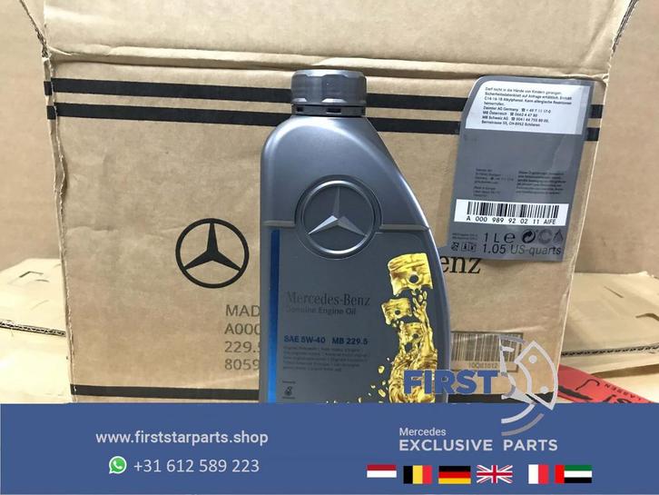 A000989920211 MERCEDES 1L MOTOROLIE ORIGINELE MOTOR OLIE 200, Auto diversen, Onderhoudsmiddelen, Ophalen of Verzenden
