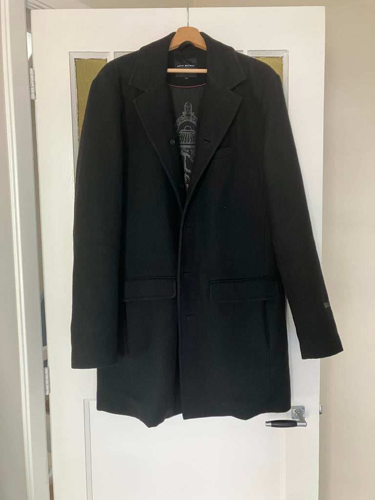 Heren winterjas zwart ca maat 54, Kleding | Heren, Ophalen of Verzenden, Gedragen, Overige maten, Zwart