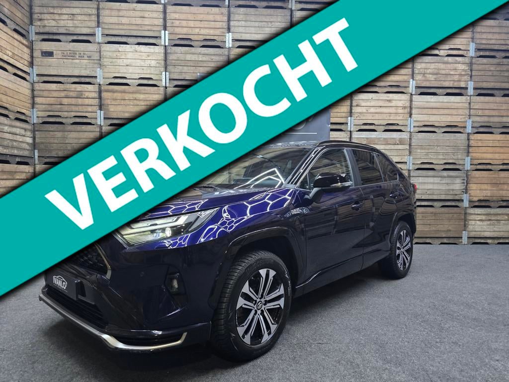 Toyota RAV4 2.5 Plug-in Hybrid AWD Business Plus, Auto's, Toyota, Gebruikt, Zwart, Blauw, Leder