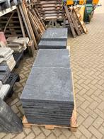 Nieuw Antraciet oud hollandse terrastegels 60x60x5 cm, Tuin en Terras, Ophalen, Zo goed als nieuw, 10 m² of meer, Beton