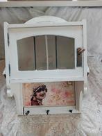 Antiek Frans brocante ART DECO wandkastje, Antiek en Kunst, Ophalen of Verzenden