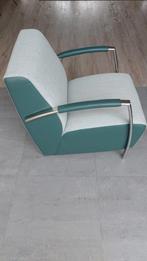 SUE PLUS lage fauteuil groen, Huis en Inrichting, Ophalen, 75 tot 100 cm, Zo goed als nieuw, Leer