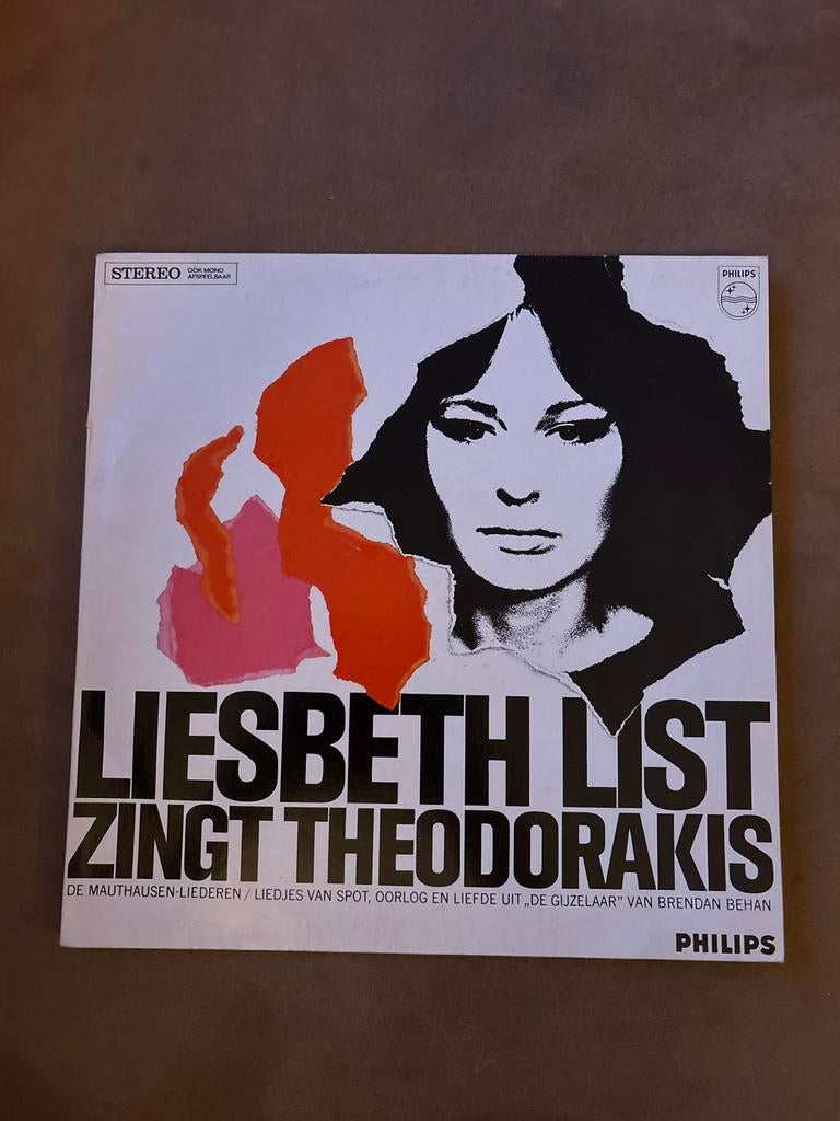 Liesbeth List zingt Theodorakis LP, Cd's en Dvd's, Vinyl | Pop, Gebruikt, Originele persing, Ophalen of Verzenden, 12 inch