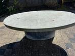 Stenen tafel, Tuin en Terras, Tuintafels, Ophalen, Gebruikt, Ovaal, Overige materialen