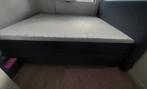 Nette tweepersoons boxspring met topper en hoofdbord, Ophalen of Verzenden, Zo goed als nieuw, Tweepersoons, 160 cm