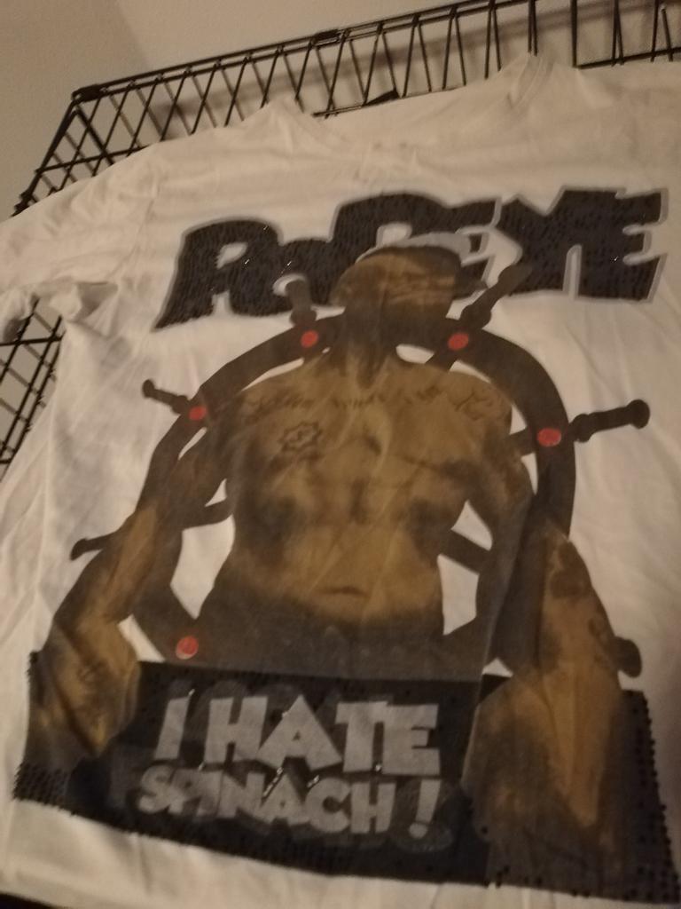 Heren T-shirt Popeye Maat XL, Ophalen of Verzenden