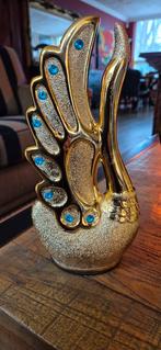 Set van 2 gouden keramieken zwanen beelden, Ophalen of Verzenden, Zo goed als nieuw