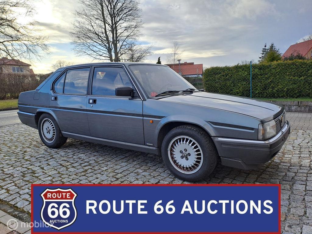 Alfa Romeo 90 2.5 V6 Quadrifoglio Oro | 1986 | Route 66 Auct, Overige carrosserieën, Zwart, Bedrijf, Handgeschakeld