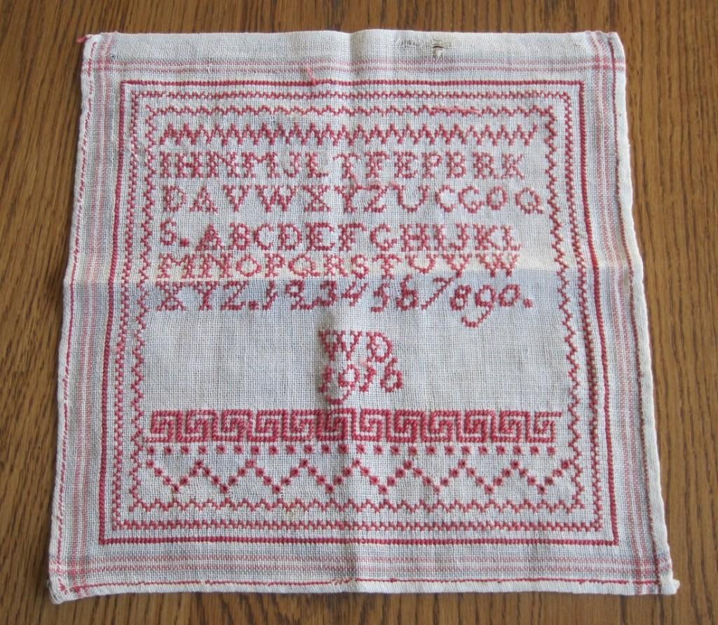 Antieke merklap - 1916, Antiek en Kunst, Ophalen of Verzenden