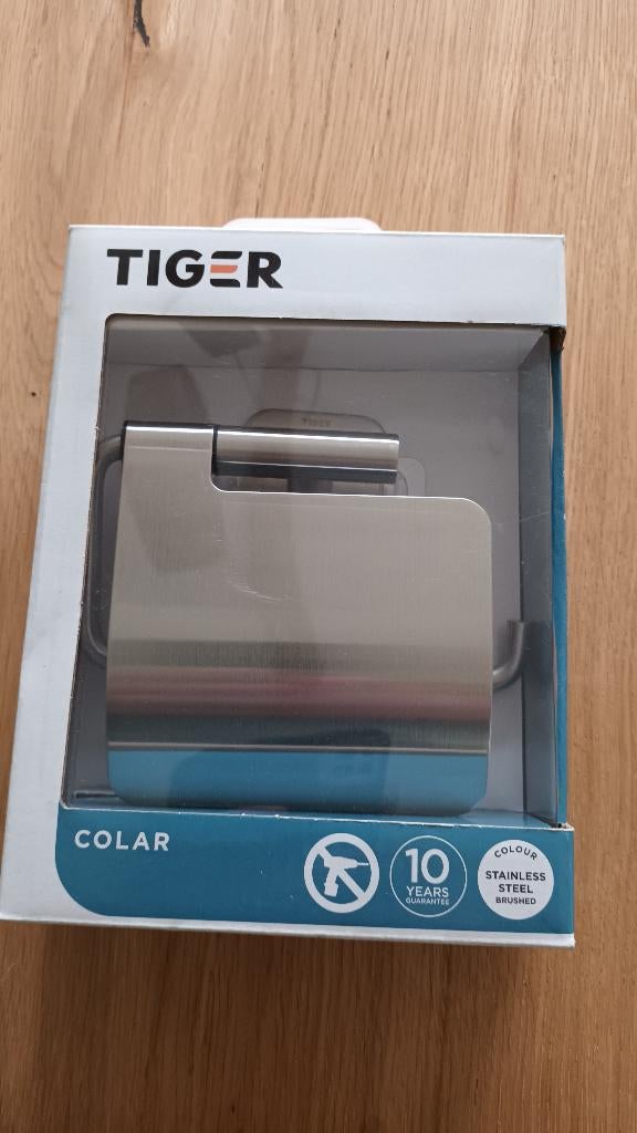 wc rol houder tiger rvs, Ophalen of Verzenden, Nieuw, Overige kleuren