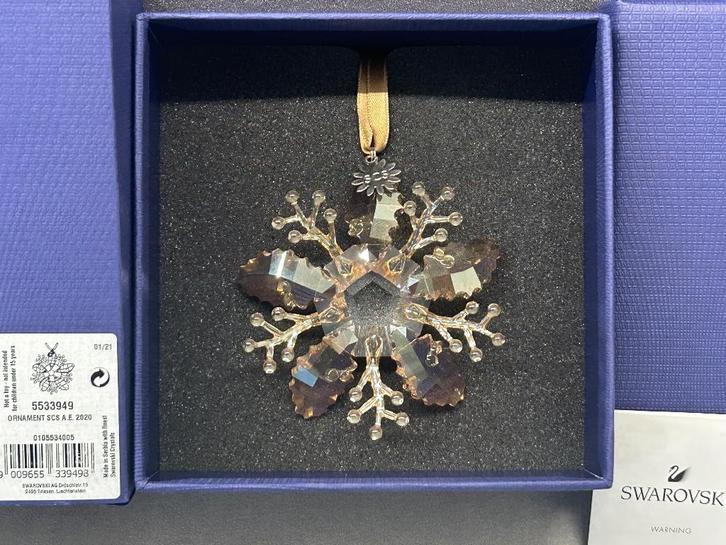 Swarovski Kerst Ornament Winter Sparkle SCS 2020, Lim Editie, Verzamelen, Swarovski, Nieuw, Figuurtje, Ophalen of Verzenden