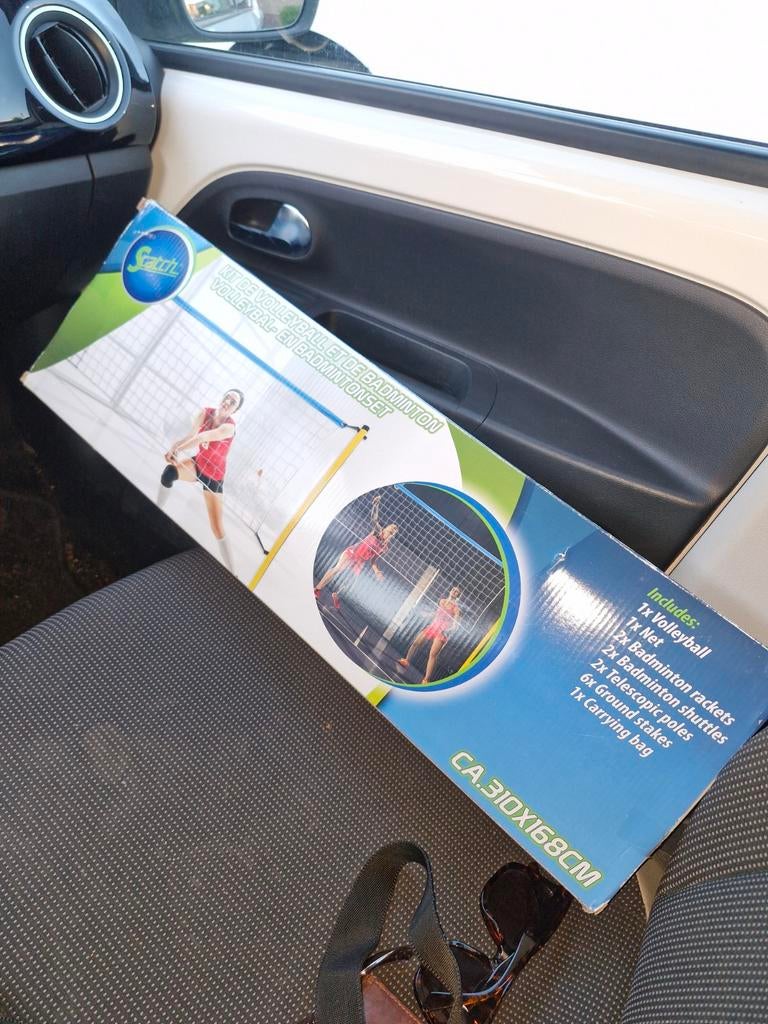 Nieuwe Volleybal & Badminton Set - Compleet en Draagbaar, Ophalen of Verzenden, Nieuw, Set