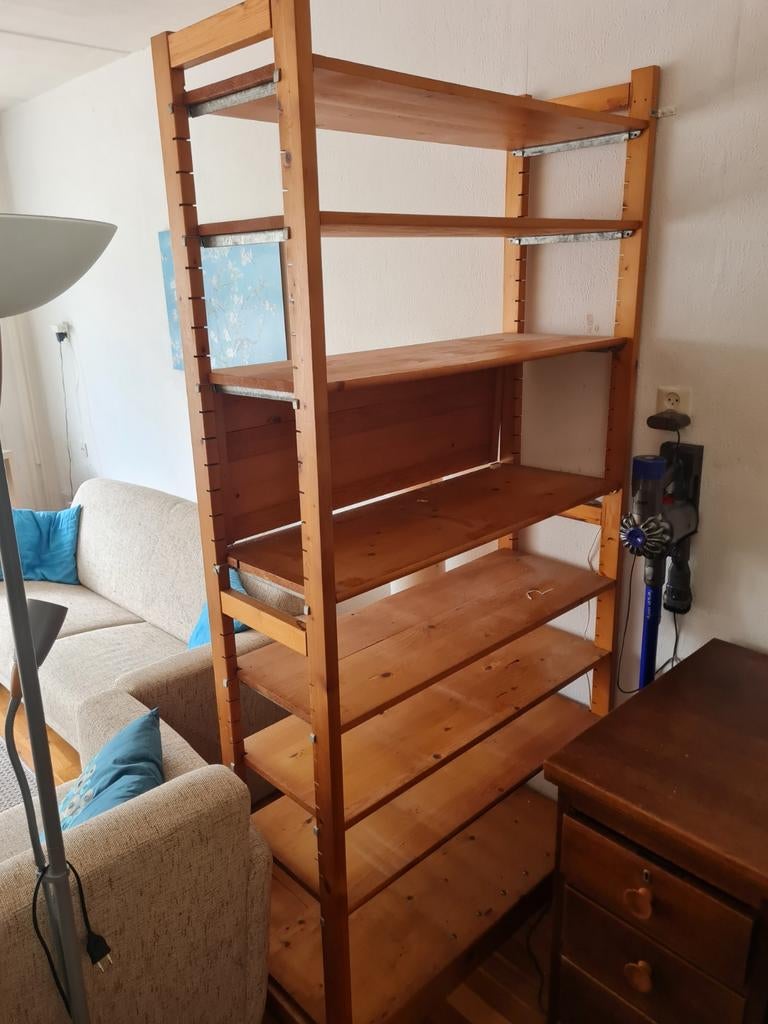 Houten boekenkast met verstelbare planken Bruynzeel, Ophalen, Met plank(en), Gebruikt, Onbekend@voorbeeld.com