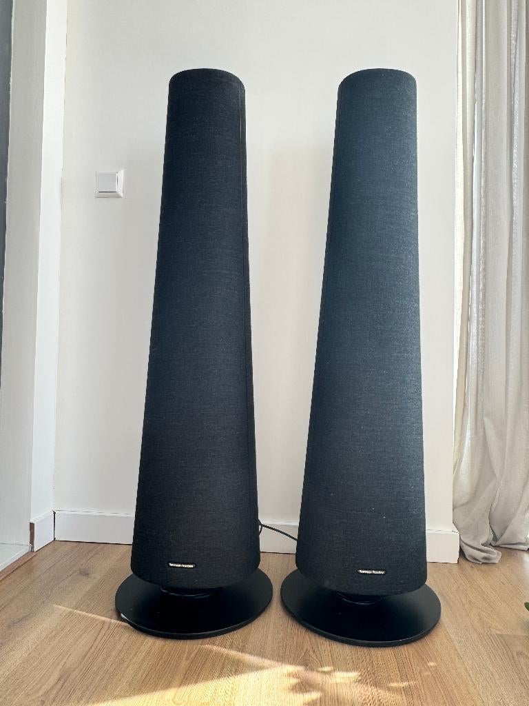 Harman Kardon Citation Towers - Premium draadloze speakers, Zo goed als nieuw, 120 watt of meer, Front, Rear of Stereo speakers