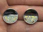 Prachtige vintage clipoorbellen van Swarovski, Ophalen of Verzenden, Zo goed als nieuw, Goud, Overige materialen