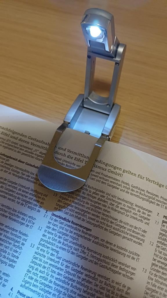 Compacte Pocket Leeslamp, Boeken, Ophalen of Verzenden, Zo goed als nieuw, Onbekend