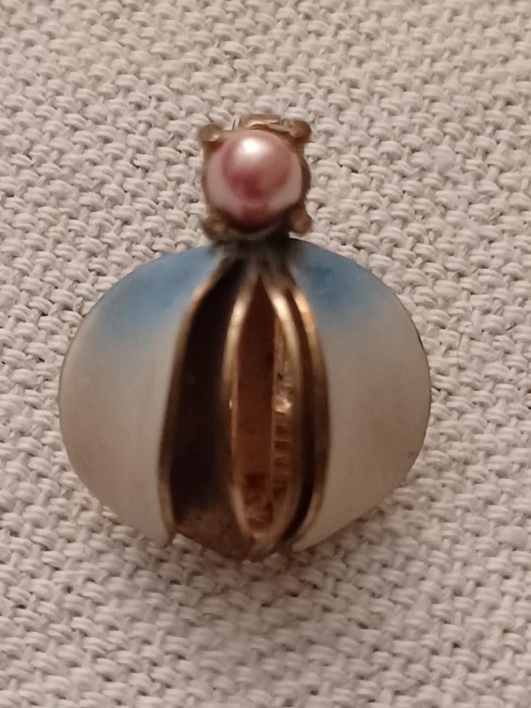 Vintage jaren '50/'60 clip oorbellen, Sieraden, Tassen en Uiterlijk, Oorbellen, Overige materialen, Gebruikt, Overige kleuren