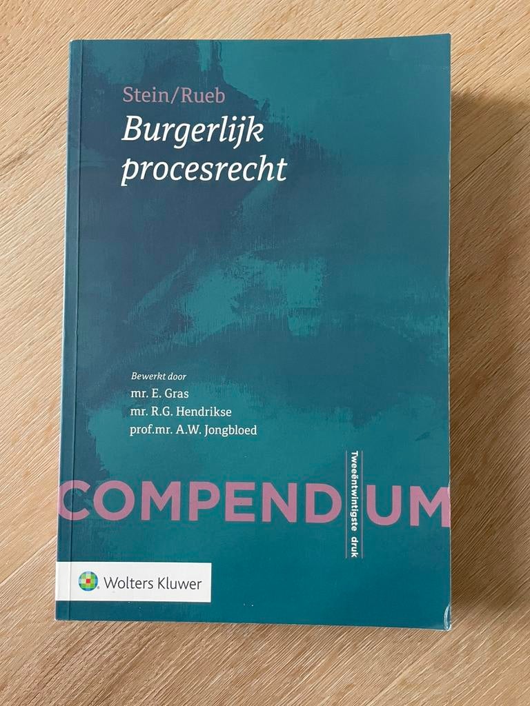 Burgerlijk procesrecht Steun/Rueb - Compendium - NIEUW, Boeken, Ophalen of Verzenden, Nieuw, Sociale wetenschap
