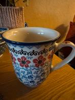 Mooie handgemaakte Poolse keramische mok, Ophalen, Keramiek, Zo goed als nieuw, Overige stijlen